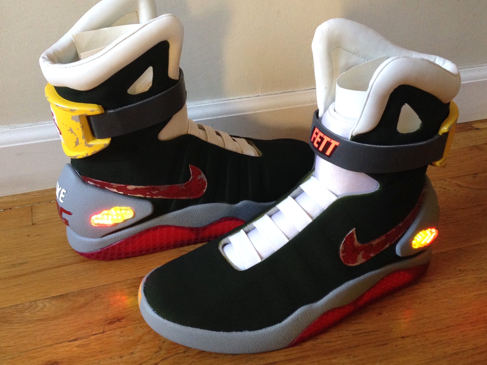 Custom nike mags cheap
