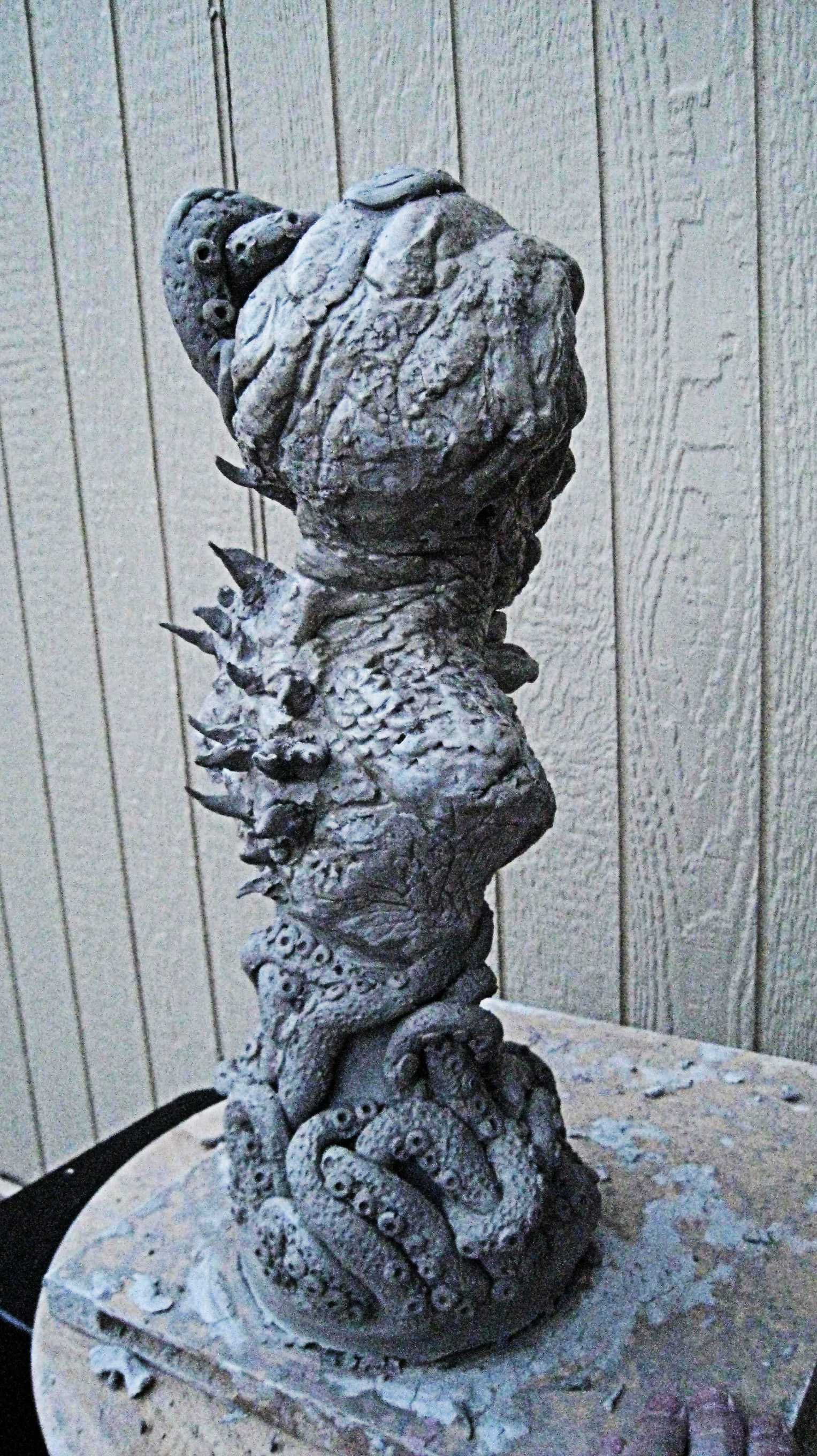 Cthulhu bust project with base 3