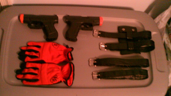 Some of my accesories, the accessories definitely make the man in Deadpools case, lmao
