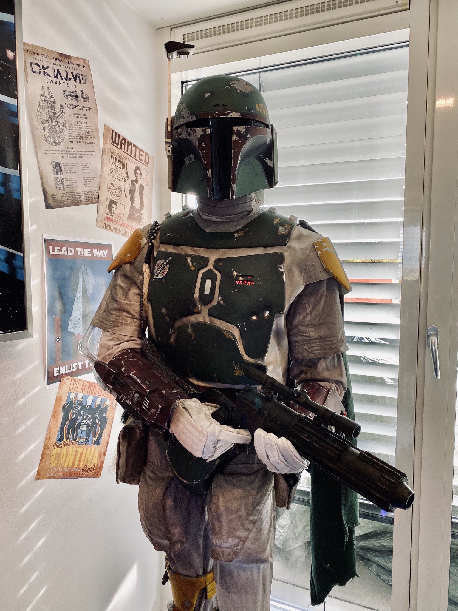 boba fett pewter statue