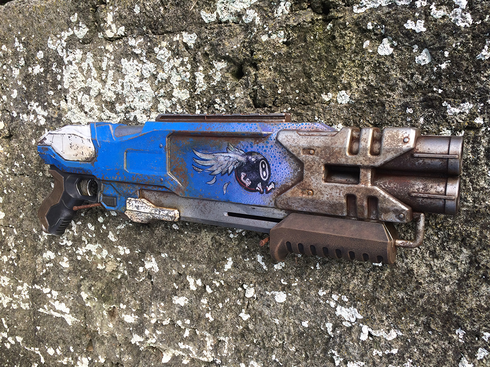 nerf mega double breach mod