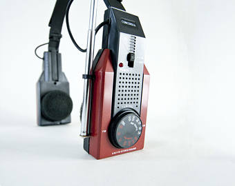 80s radio headphones cheap
