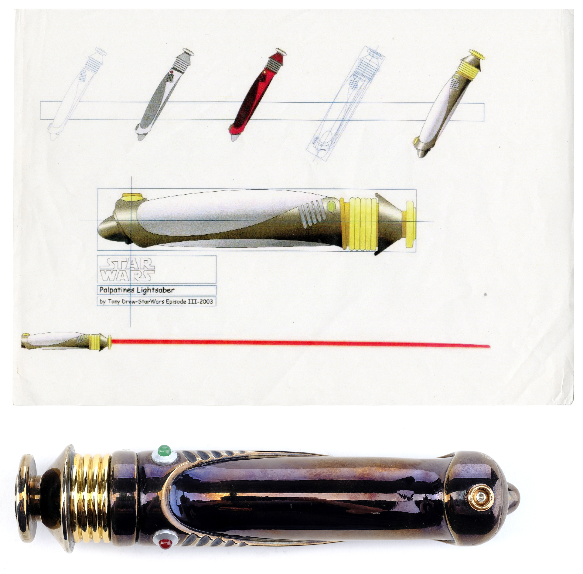 Star wars best sale darth sidious lightsaber