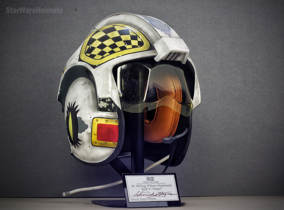 Película de Star Wars Biggs Darklighter Disfraz réplica Rebel Pilot Helmet Decals 