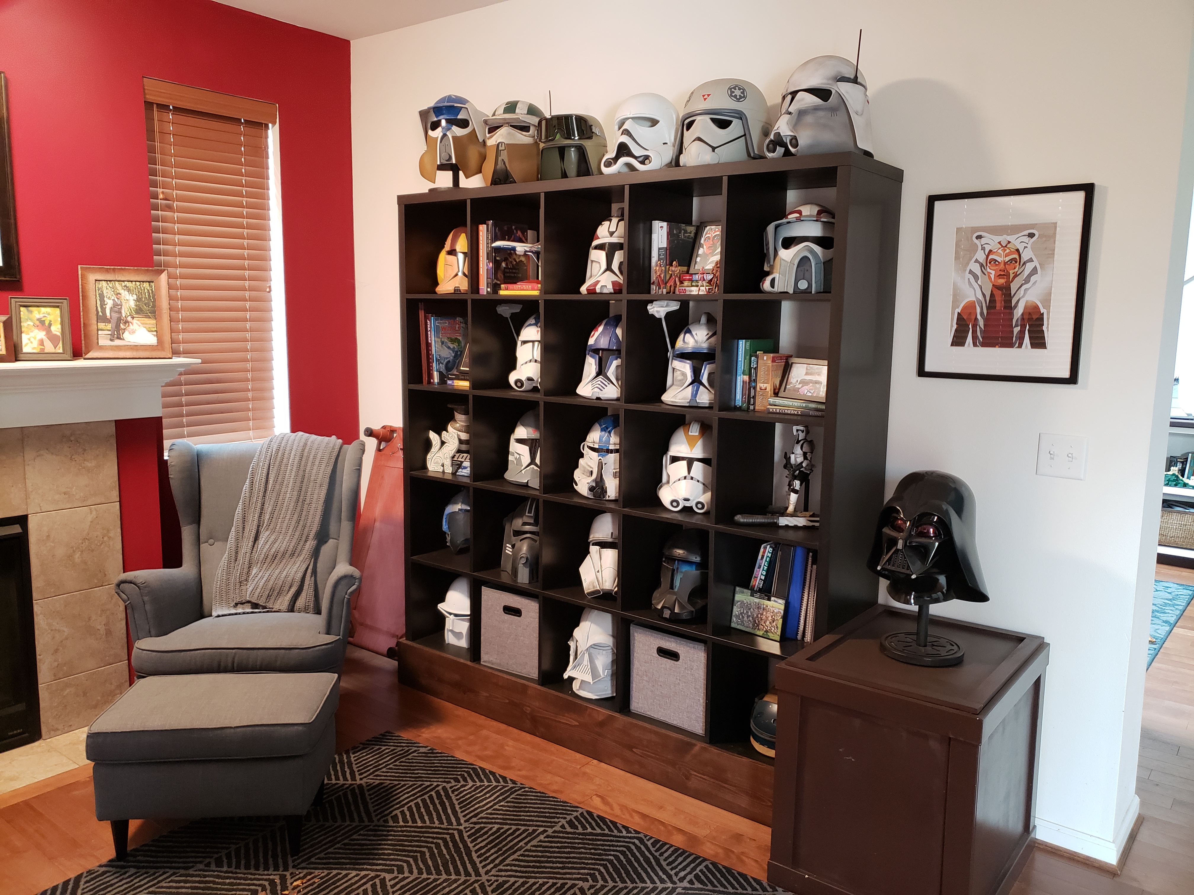 Ikea football helmet display cheap case