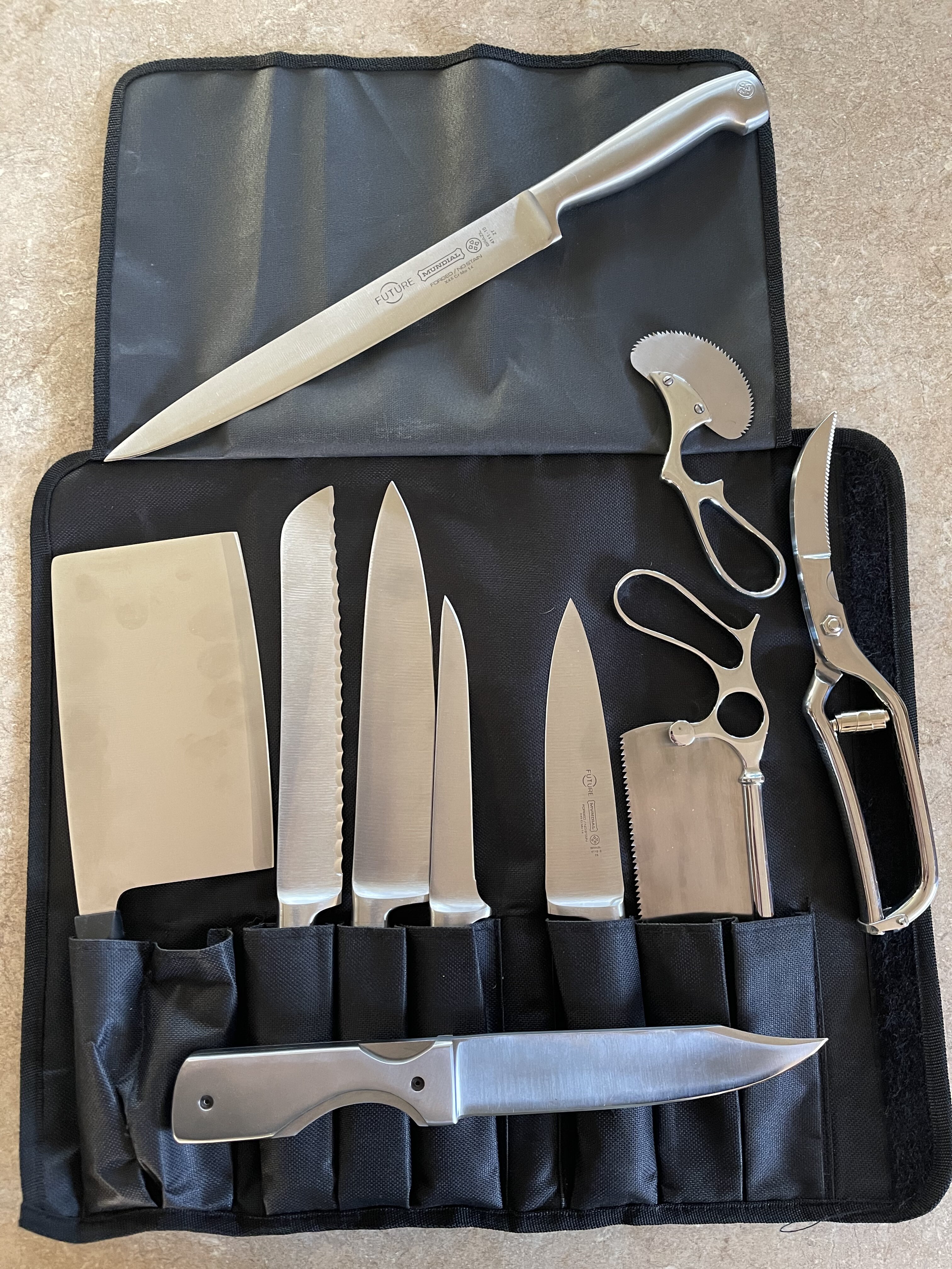 Dexter's kill tools. Majority of which were custom-made for the