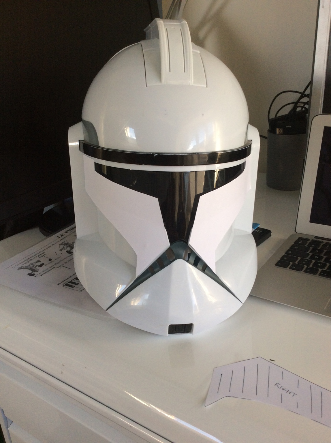 Hasbro clone trooper helmet top