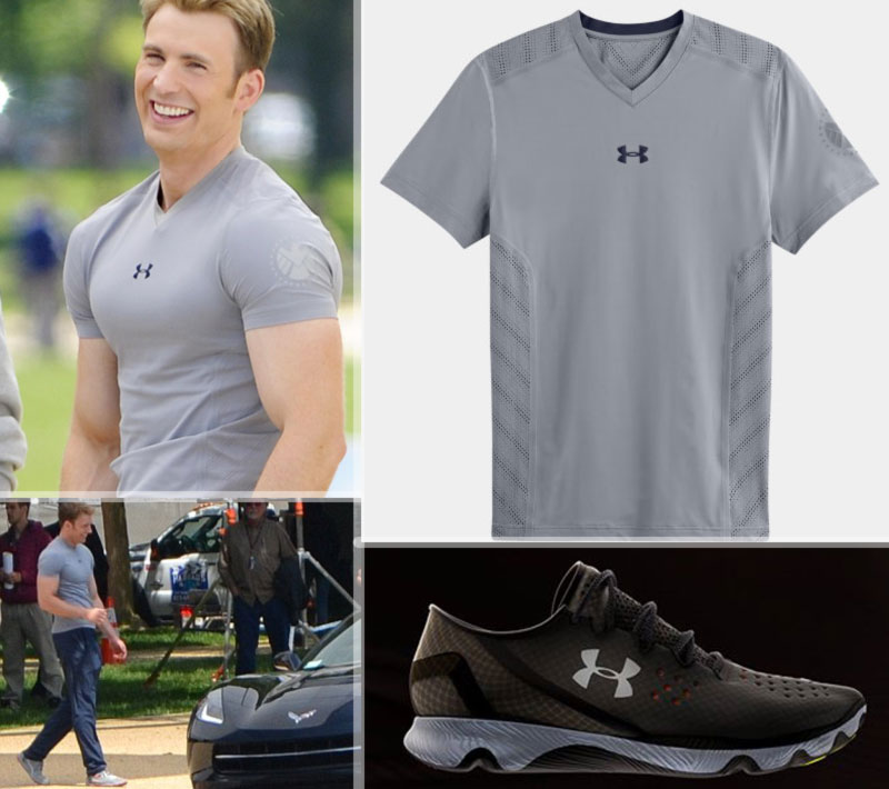 under armour t shirt captain america