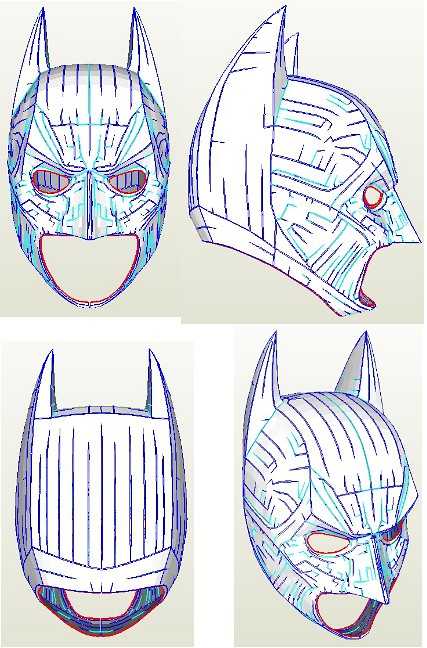 Batman TDK Cowl and Batsuit Pepakura Files | RPF Costume and Prop Maker  Community