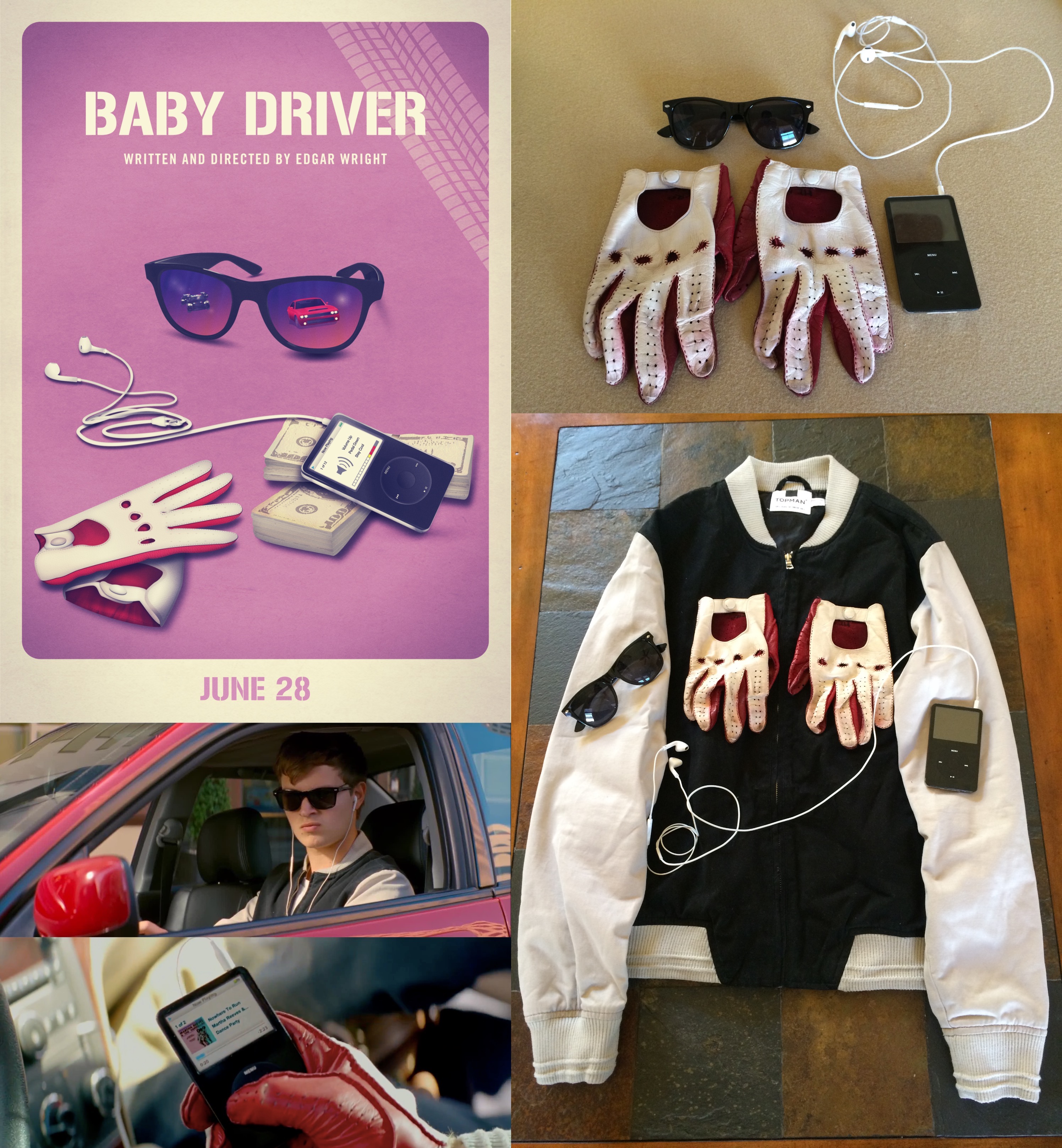 Ansel elgort baby driver jacket store