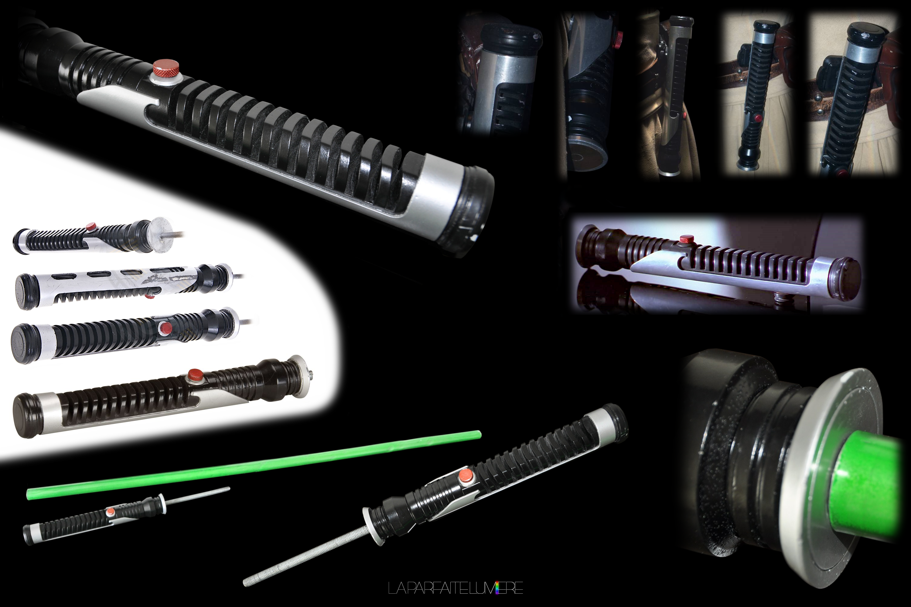 Dewy and Anakin Starkiller's Accurate Qui-Gon Jinn Lightsaber Design
