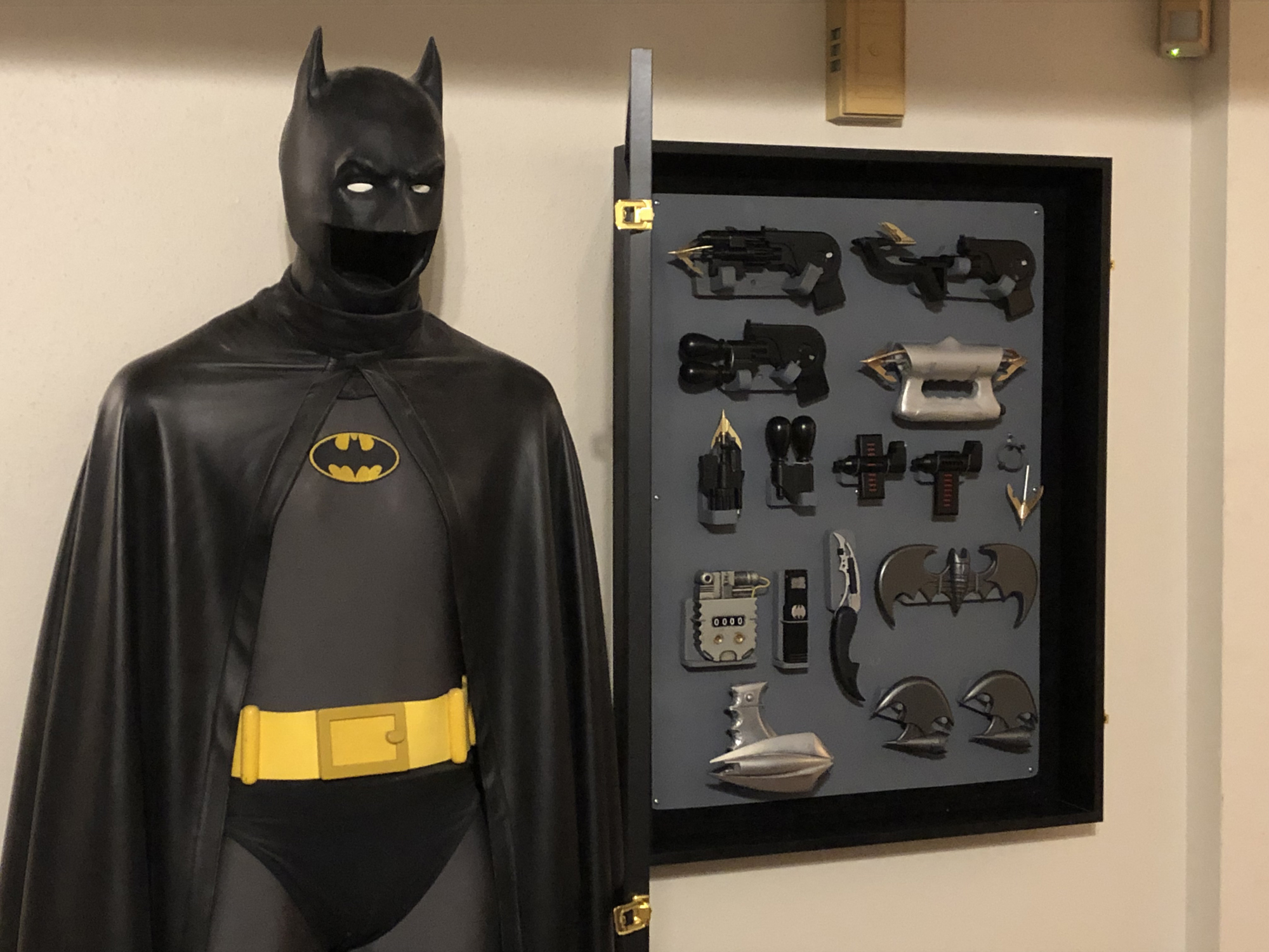 90 Batman Gadget Display and comic suit.jpg