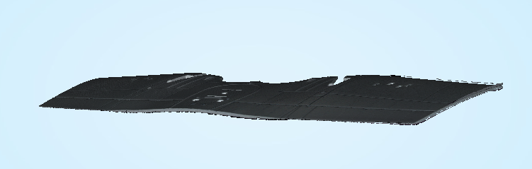 Airfix Hurricane Lower Wing Non-Watertight Mesh Scan Snip Side View.PNG