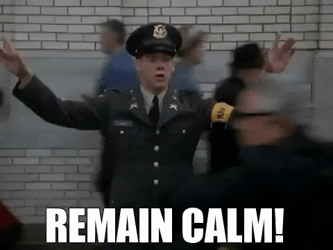 Calm Down Kevin Bacon GIF by Puffin Graphic Design.gif