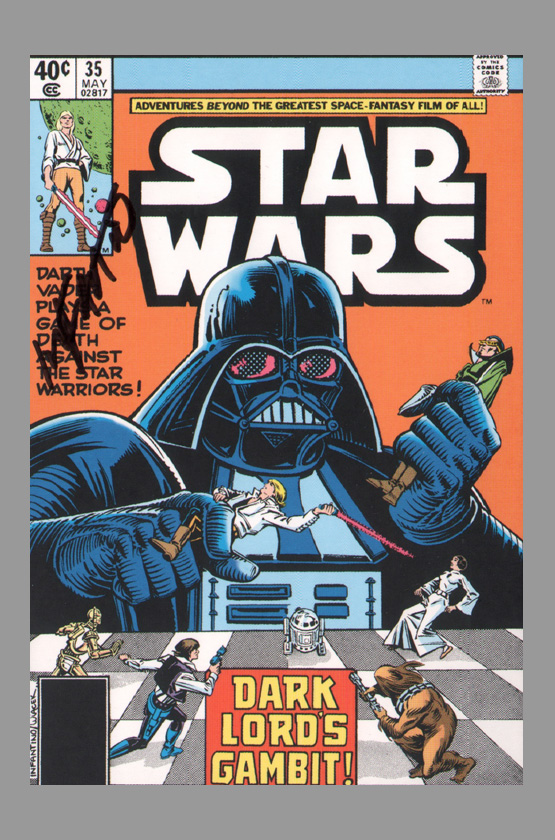 carmine-infantino-star-wars-signed-signature-autograph-vintage-comic-art-of-postcard-post-card-1.jpg