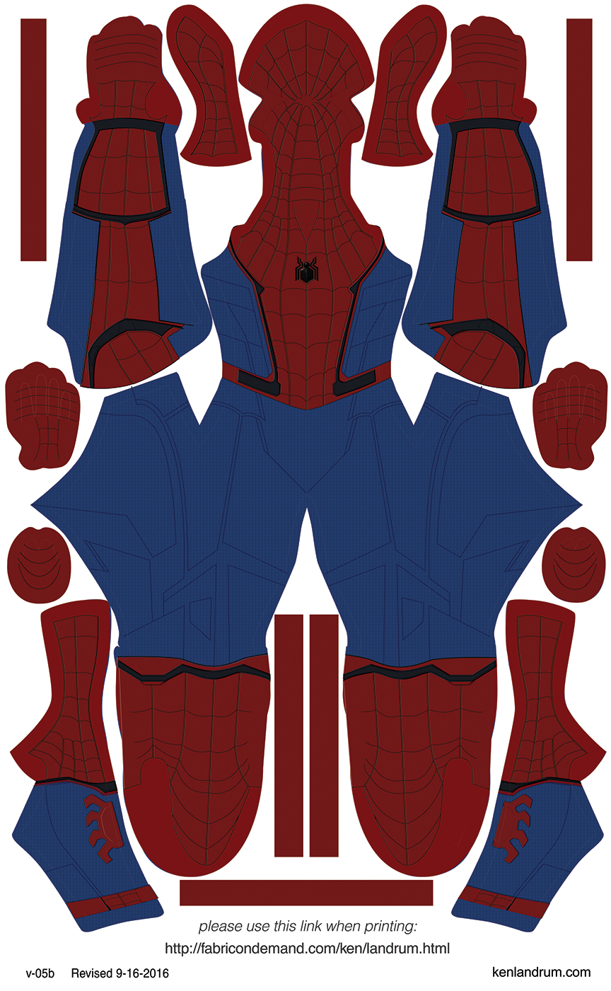 Spiderman Suit Template