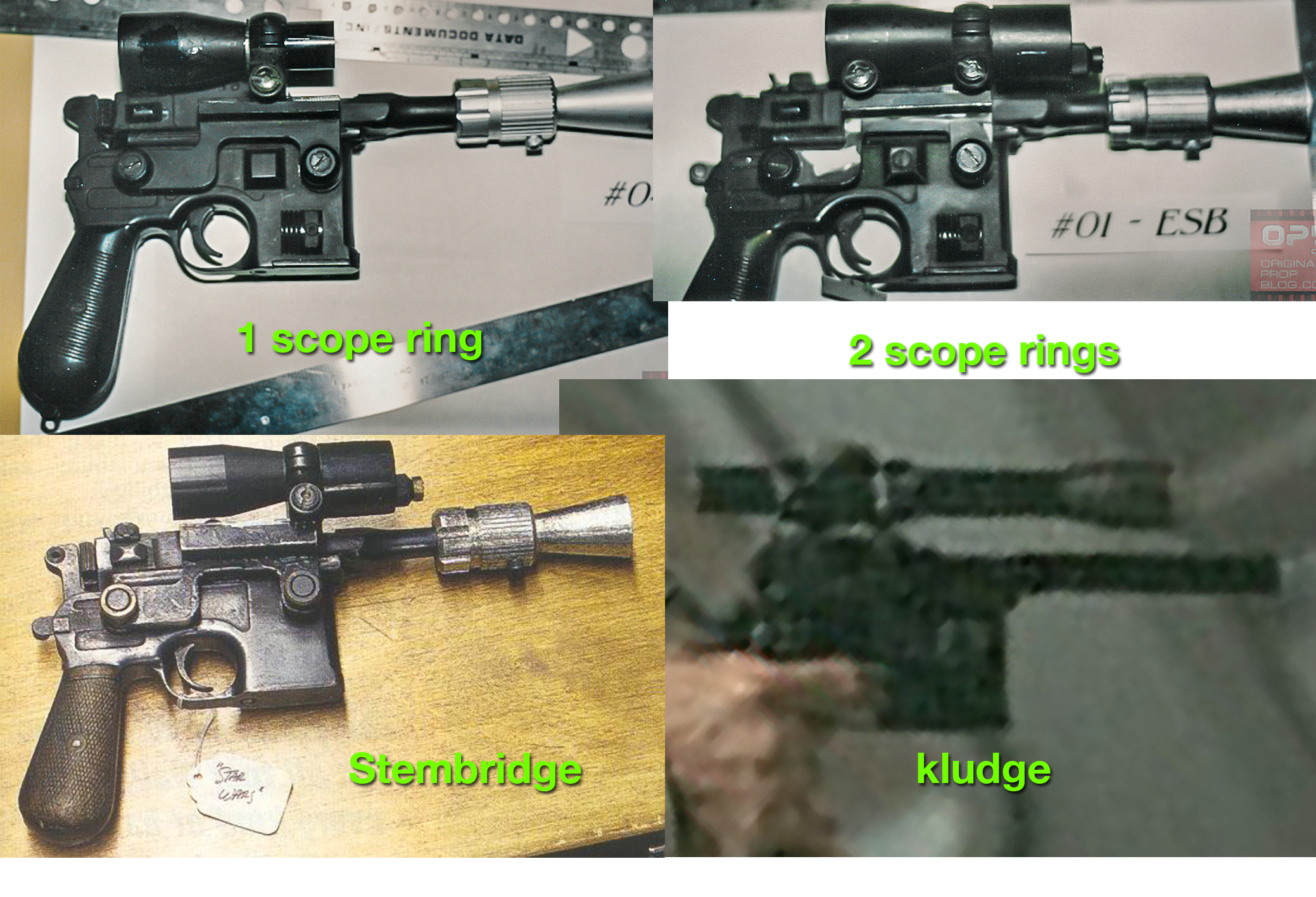 DL 44 Hansolo Flash Hider ROTJ MGC ...one scope-ring Delrin version 