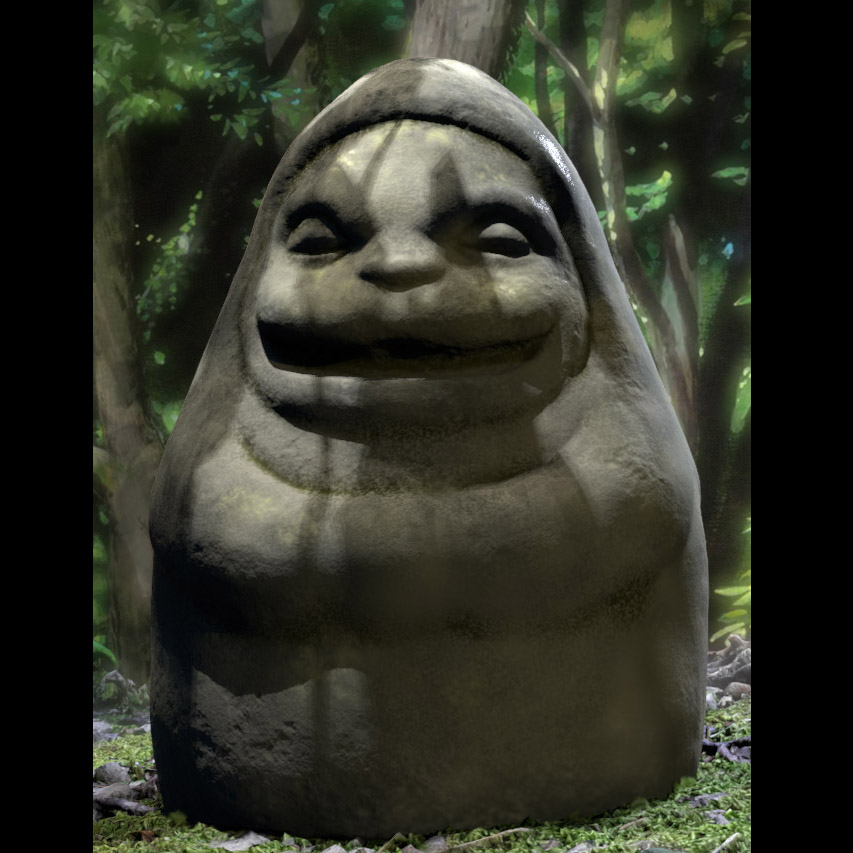 spirited away stone statue