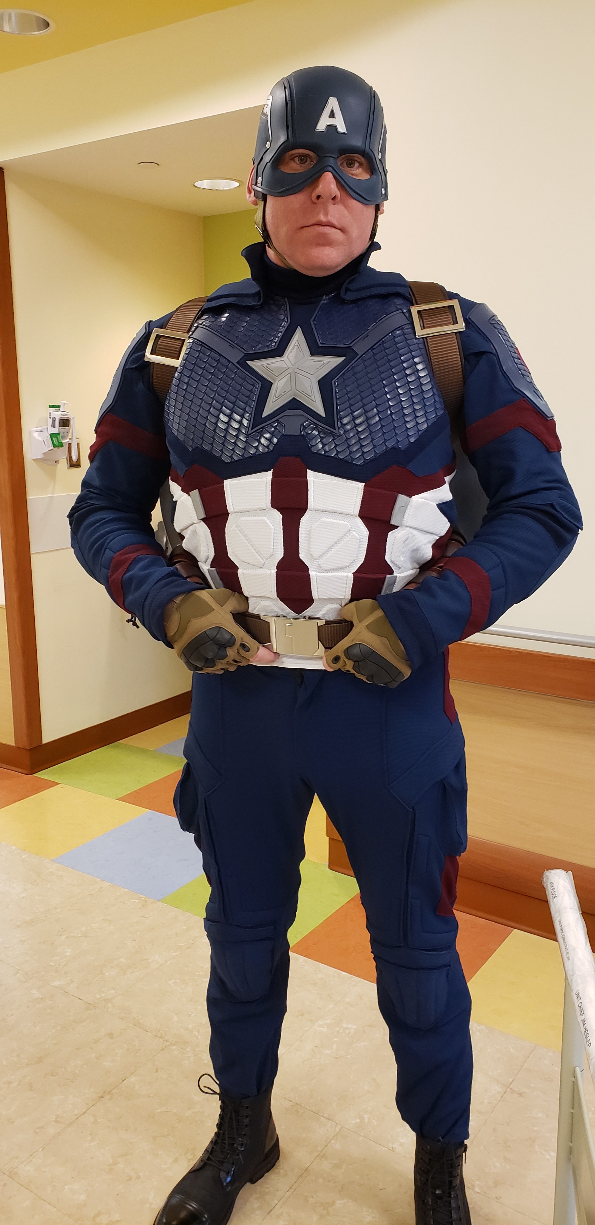 Captain America Steve Rogers Avengers 4 Endgame Costume Suit