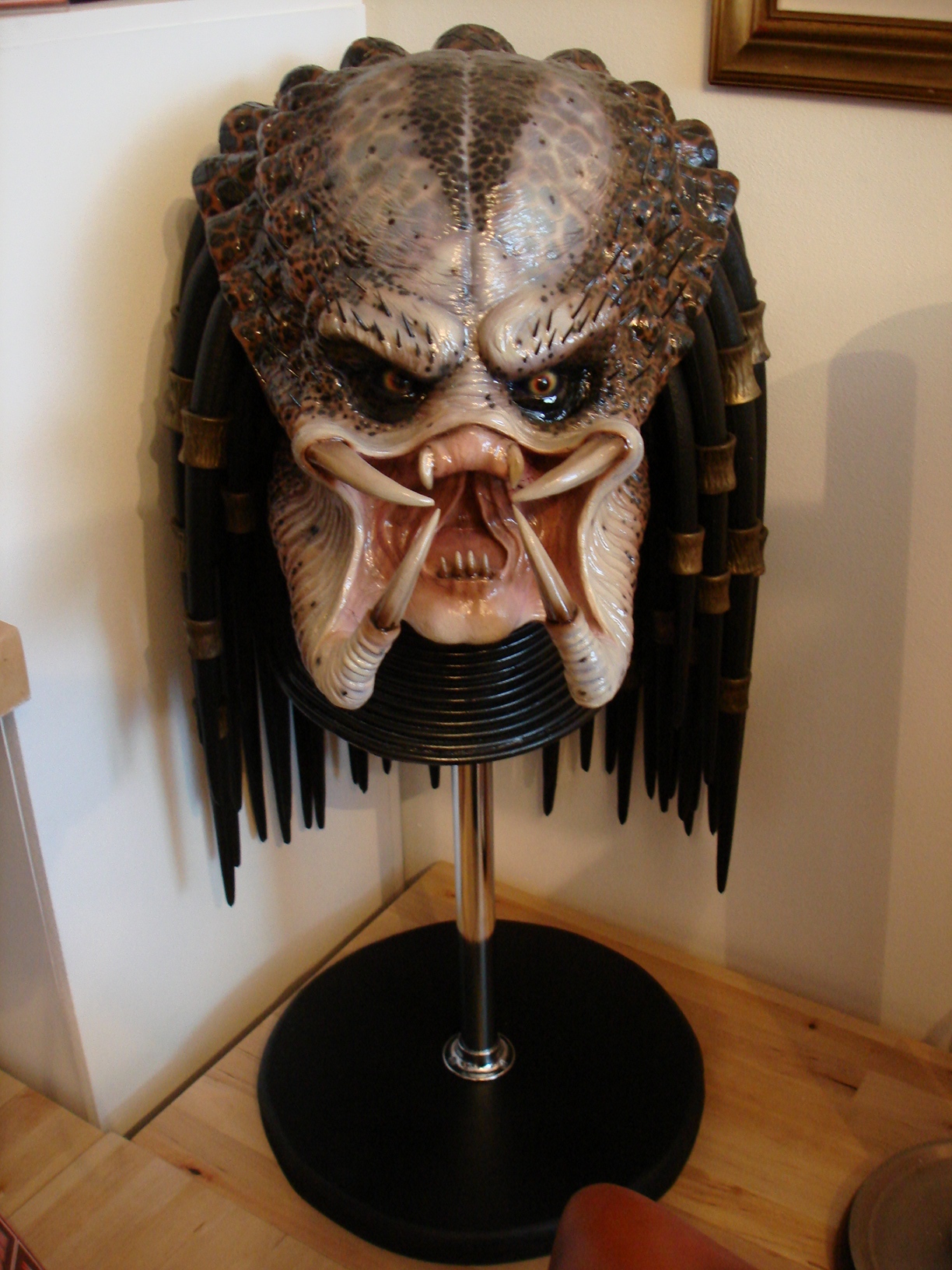 Predator  Fitted Polyester Face Mask – Big Chris Art