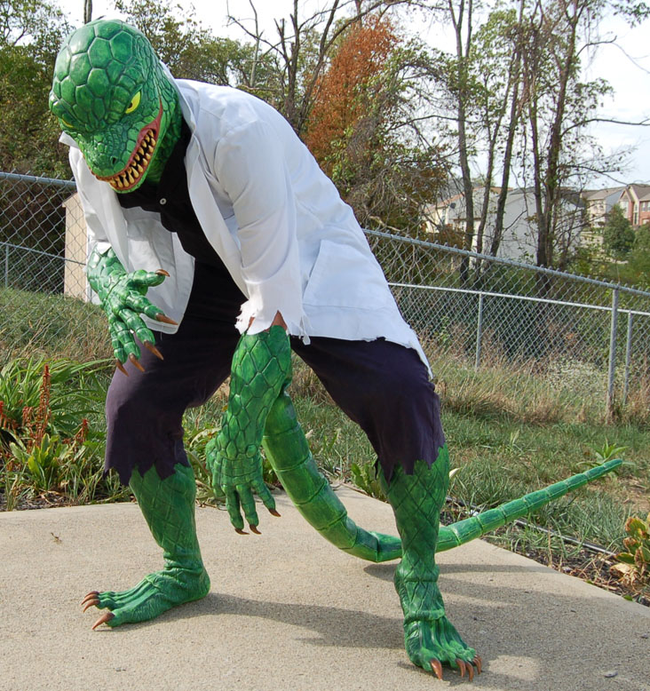Lizard costume for Halloween (Spider-Man)