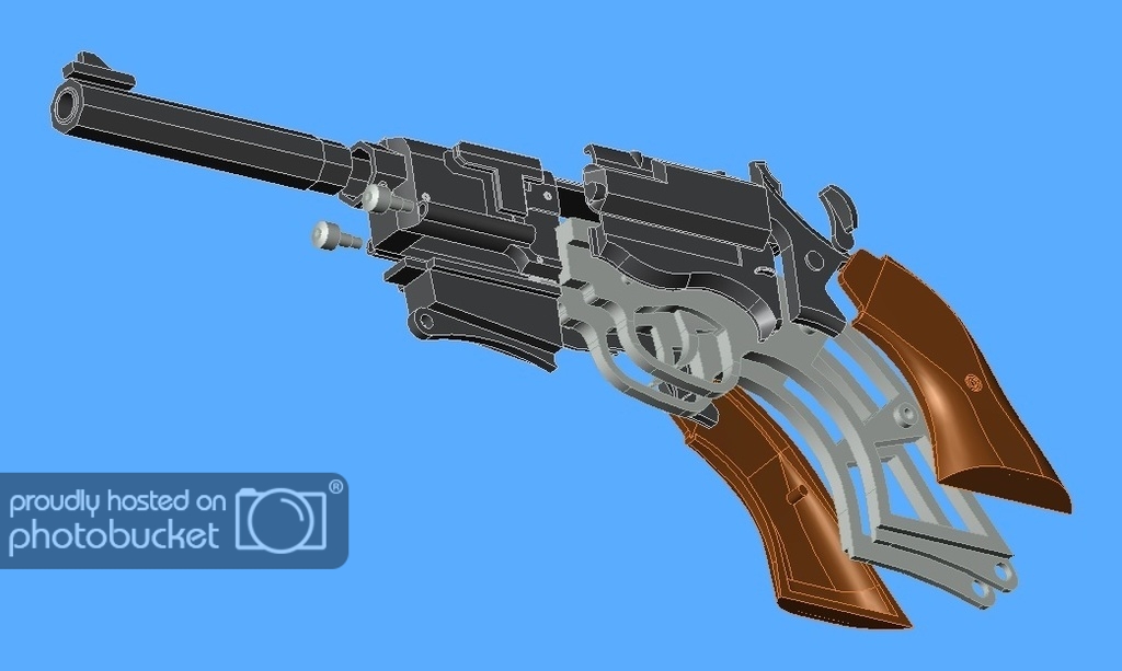 Malcolm Reynolds Pistol 3D modelling for Funzees :) | RPF Costume and Prop  Maker Community
