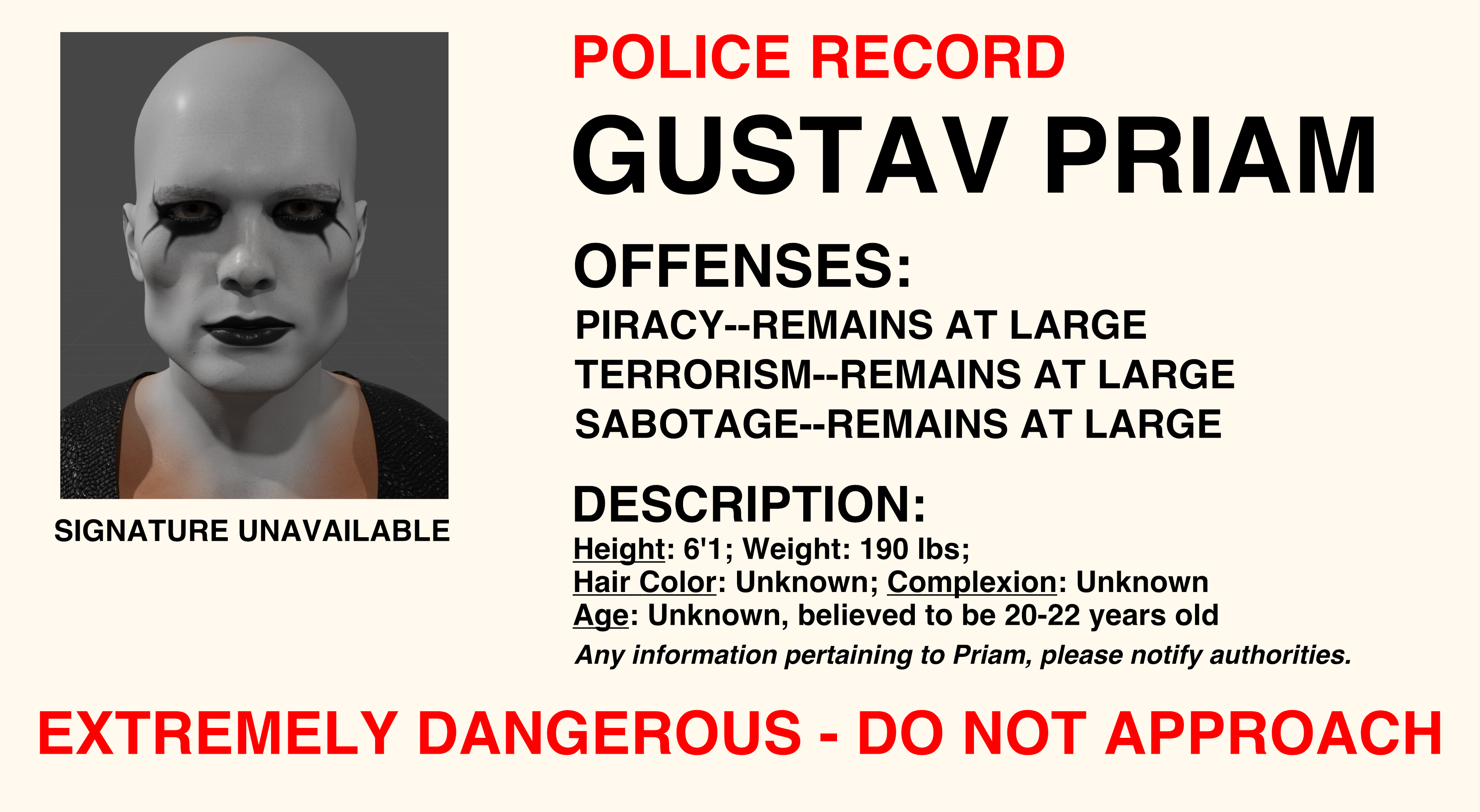 Gustav Priam Rap Sheet.png