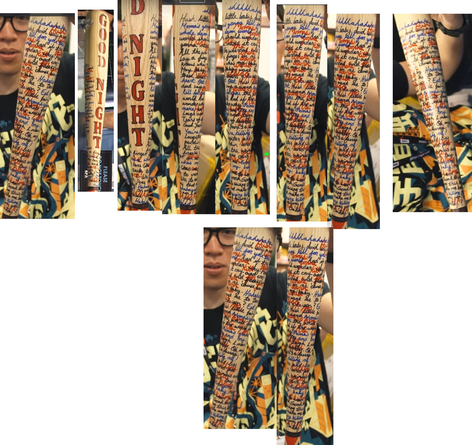 Harley Quinn Bat Writing Template