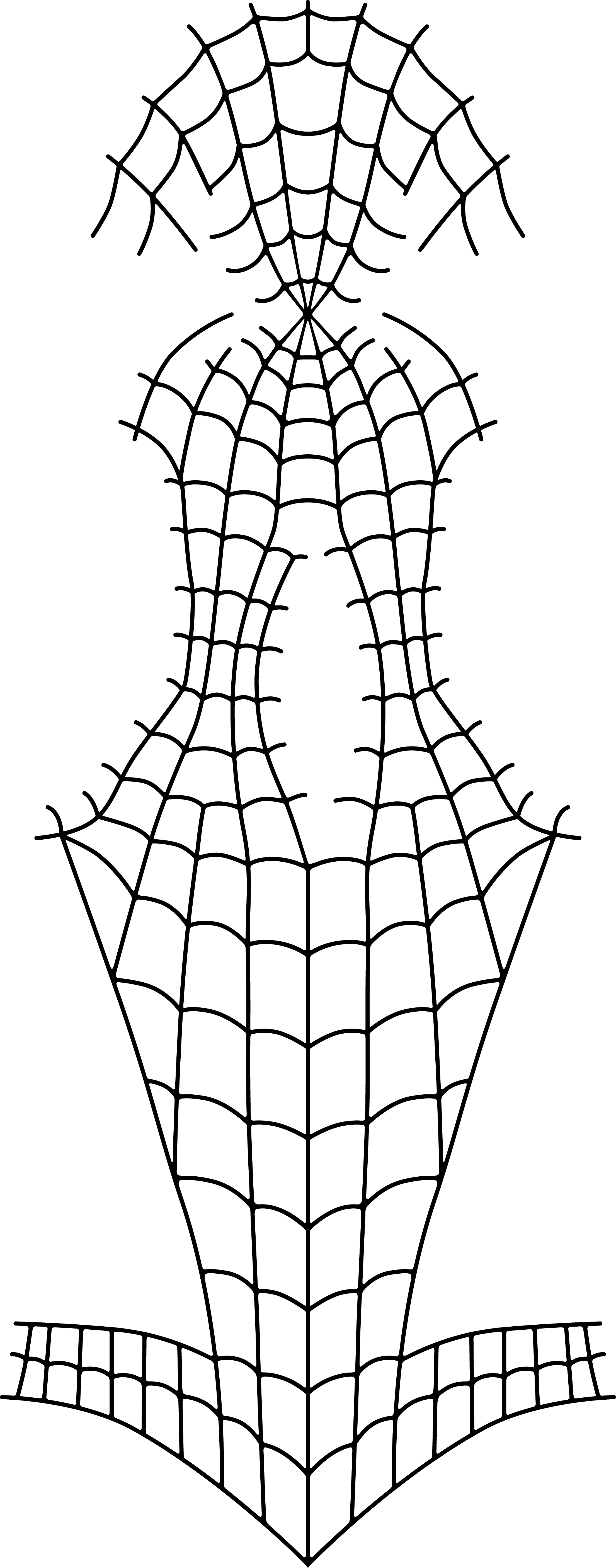 Spiderman Suit Web Pattern