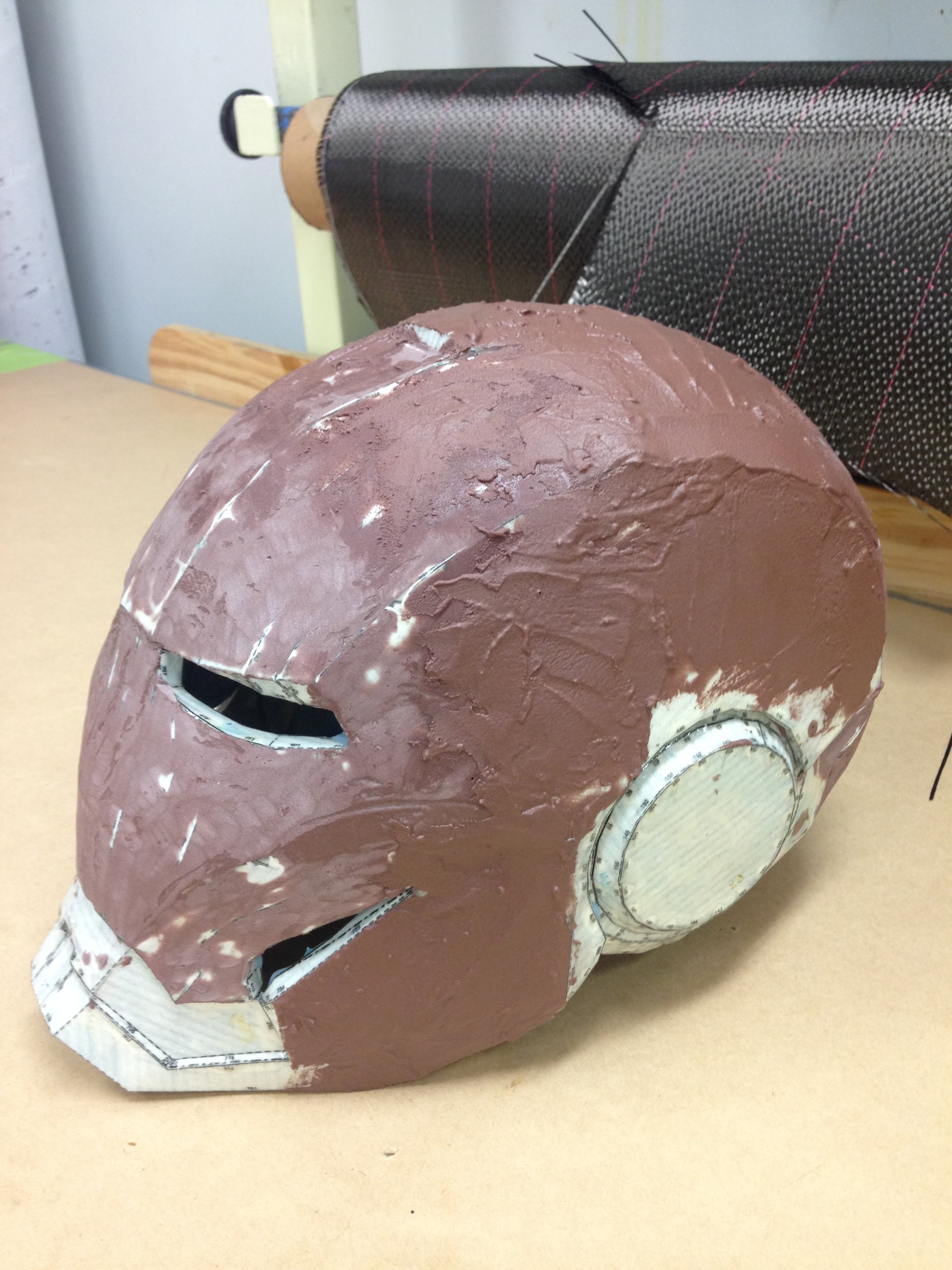 How to make a cardboard Iron Man helmet