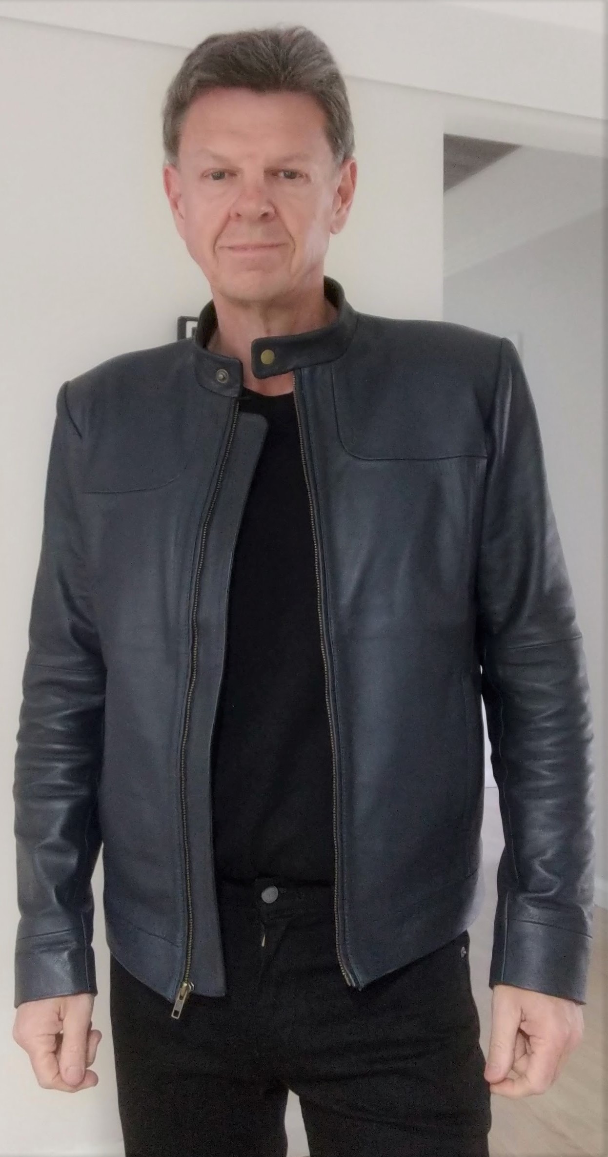 Hugo boss lemy leather jacket hotsell