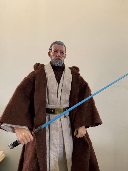 Vintage Star Wars Custom Replacement Ben Obi Wan Kenobi Lightsaber & Cape 
