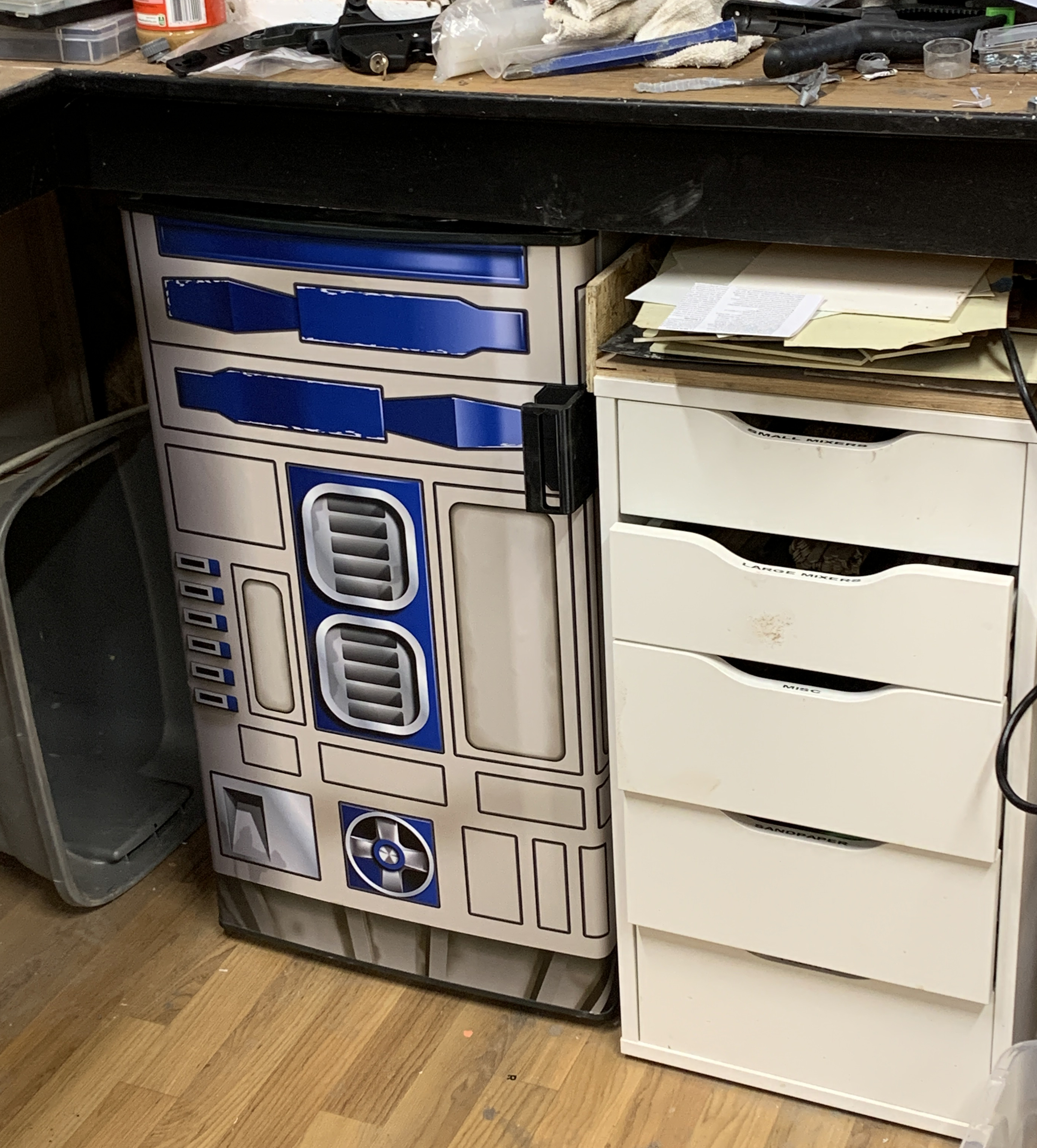 R2 D2 Mini Fridge Decal RPF Costume and Prop Maker Community