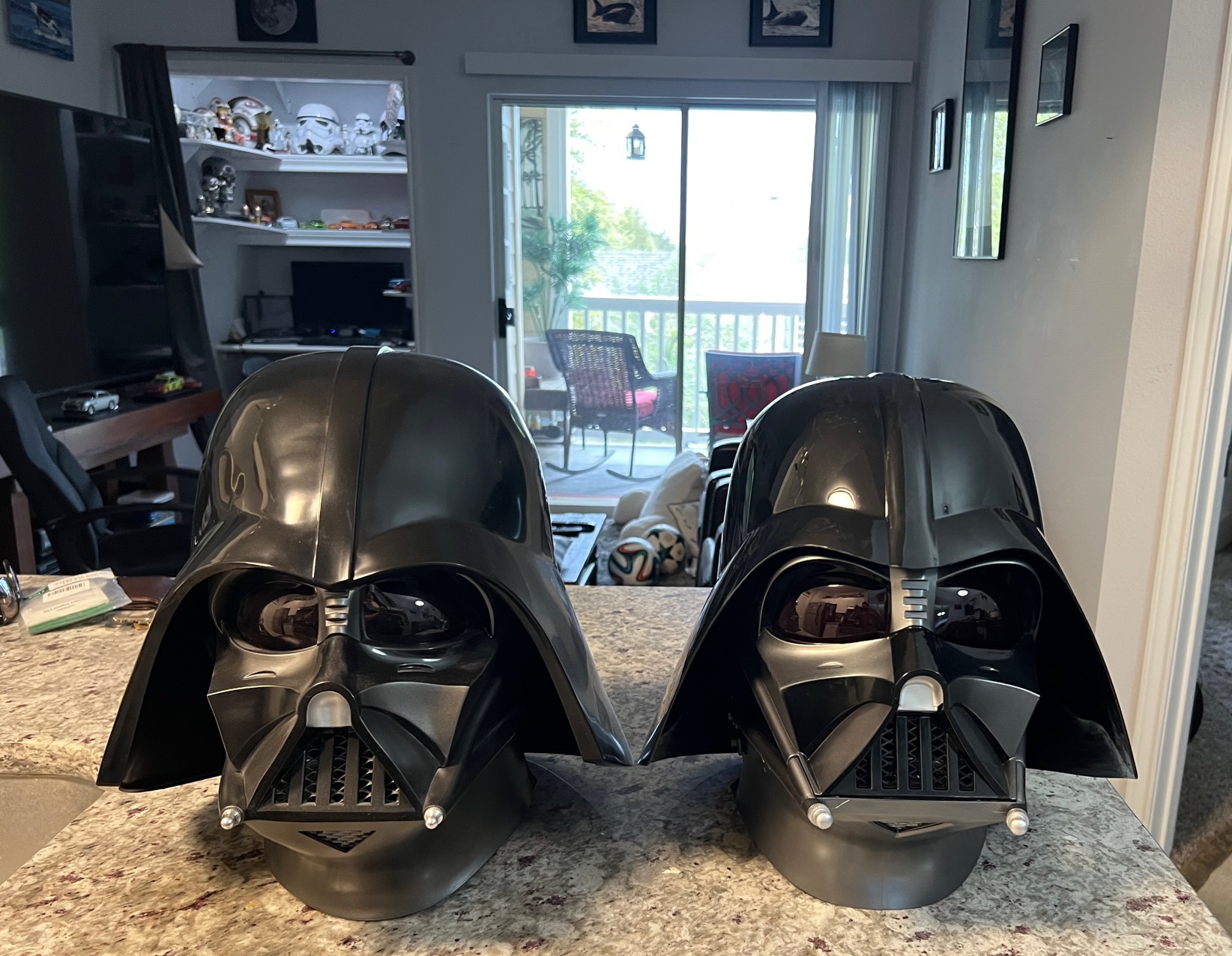 Black Series Obi Wan Vader versus EFX Vader RPF Costume and Prop