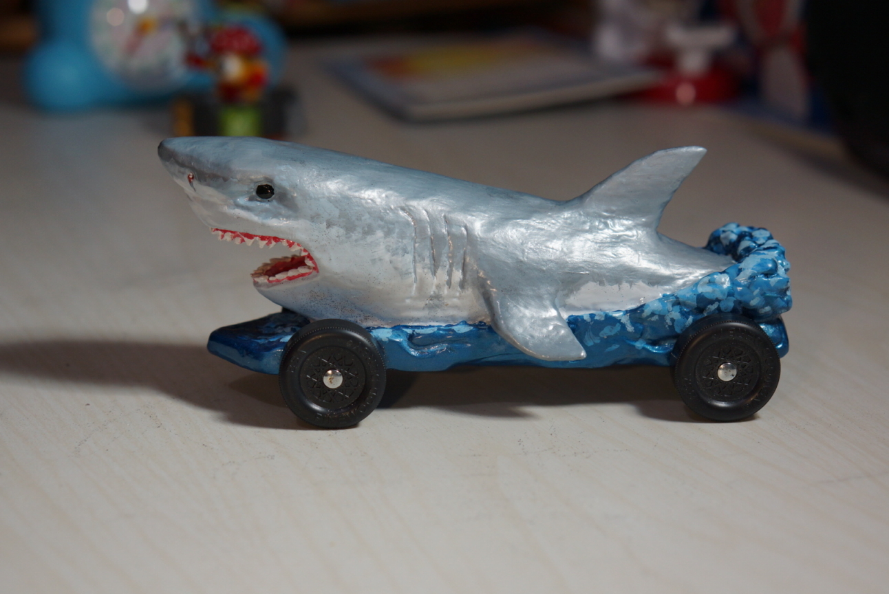 Shark Pinewood Derby Car Design Plan