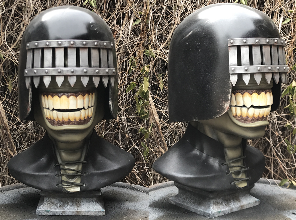 Brian Bolland 1:1 Judge Death Helmet and bust | RPF Costume and Prop Maker  Community