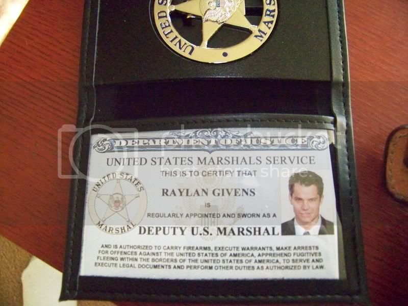 Us Marshal Id Card