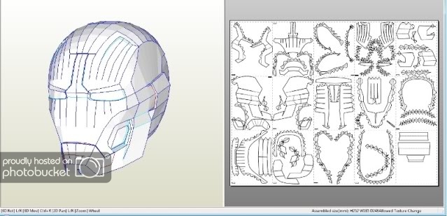 iron man helmet template pepakura