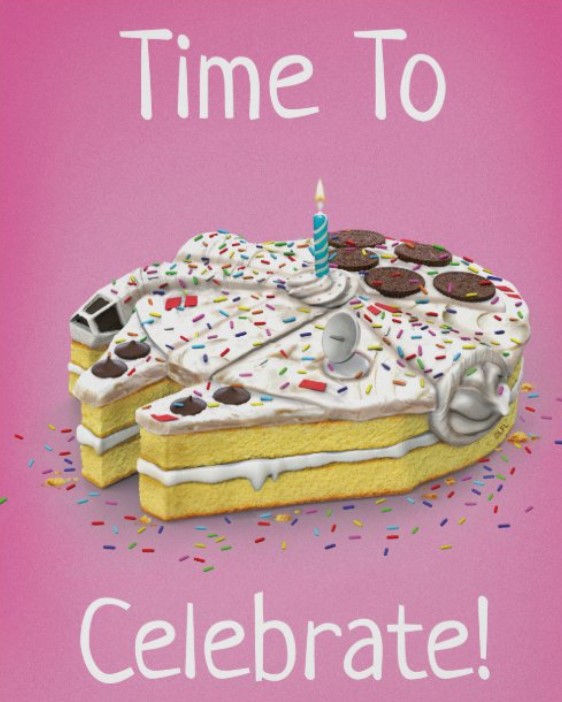 Millennium Falcon Time To Celebrate Cake Image.jpg