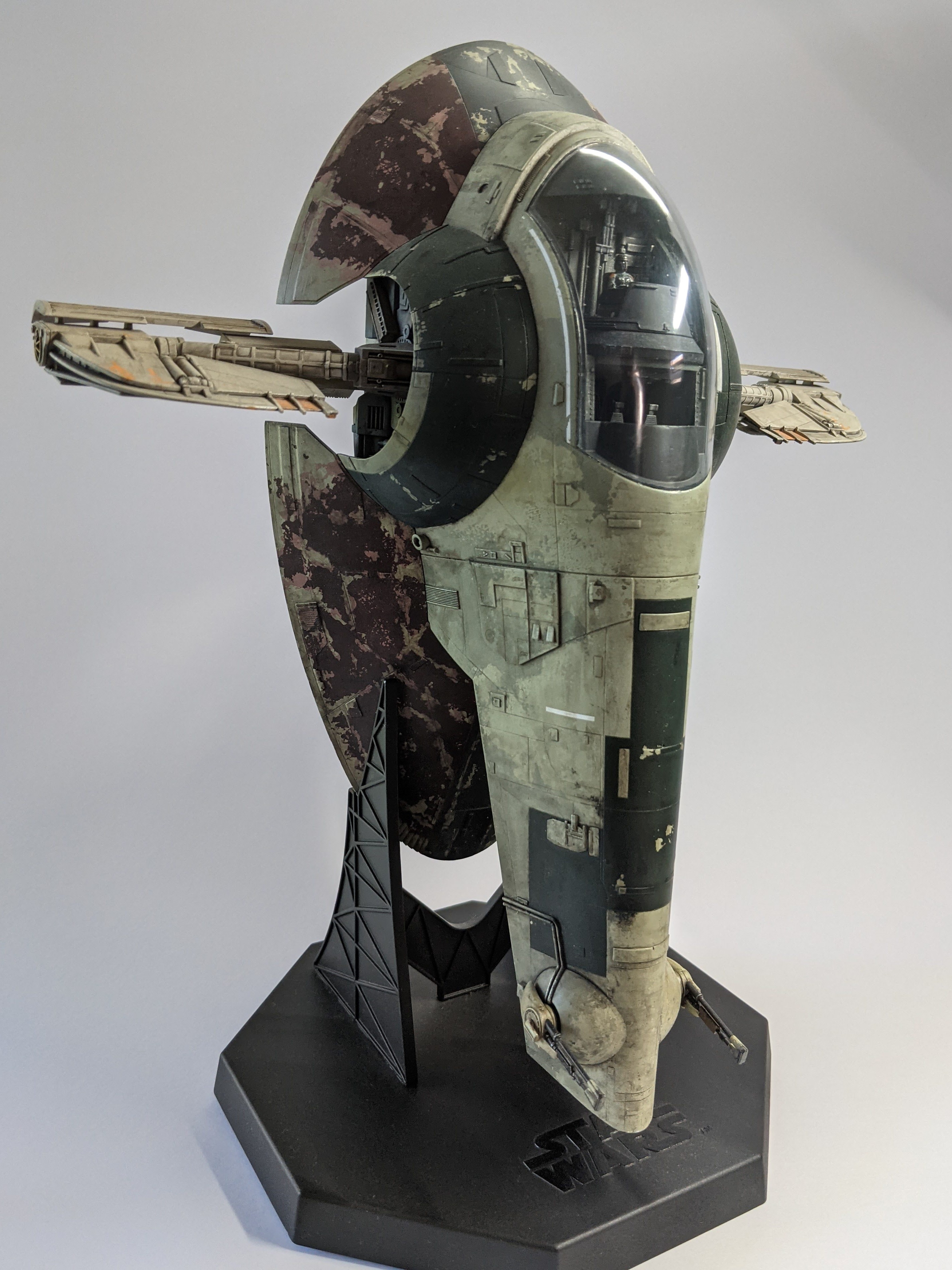 Fine Molds 1/72 Slave 1 build - Front Left - Akwalek RPF