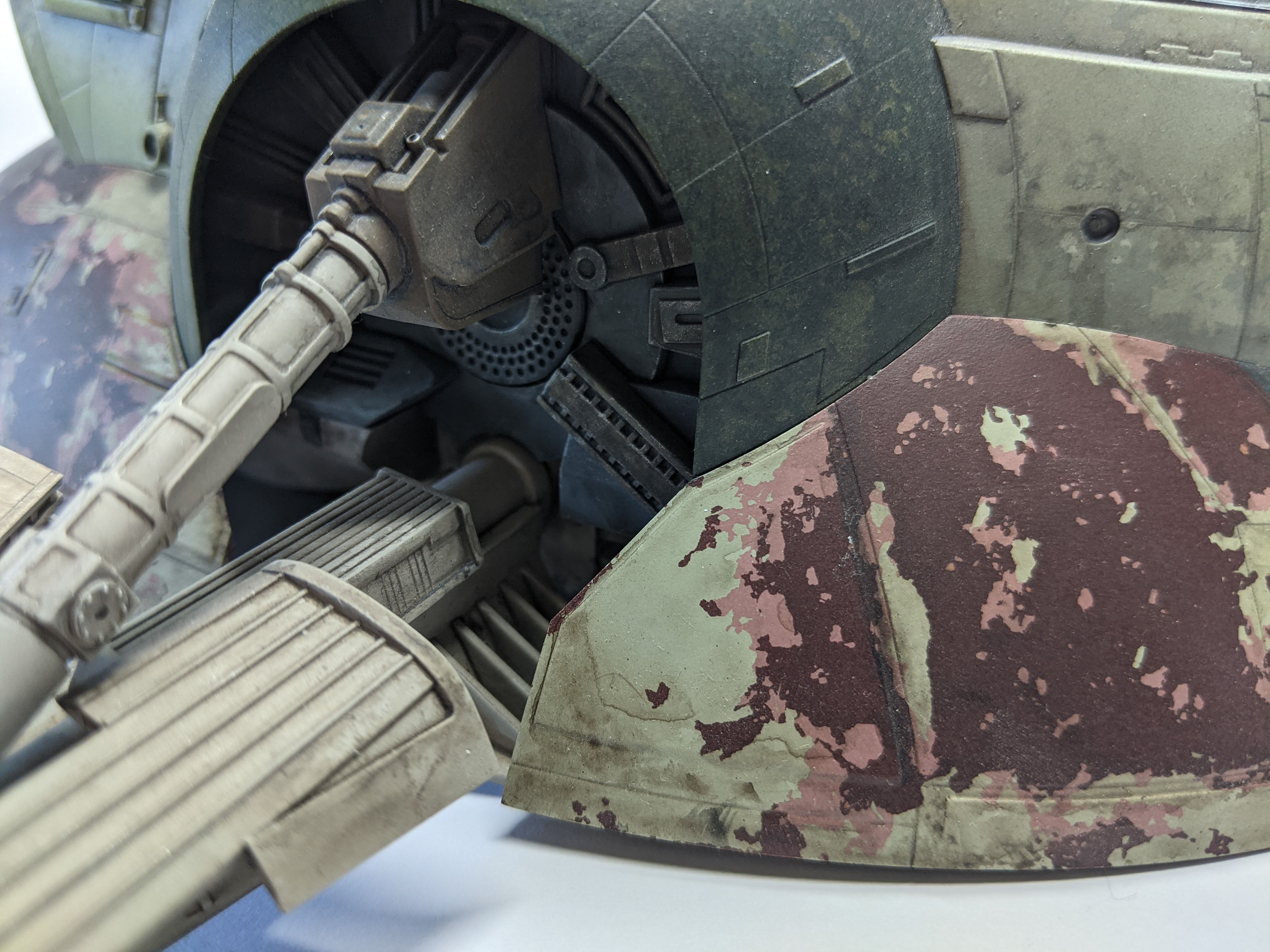 Fine Molds 1/72 Slave 1 build - Right Wing Root - Akwalek RPF