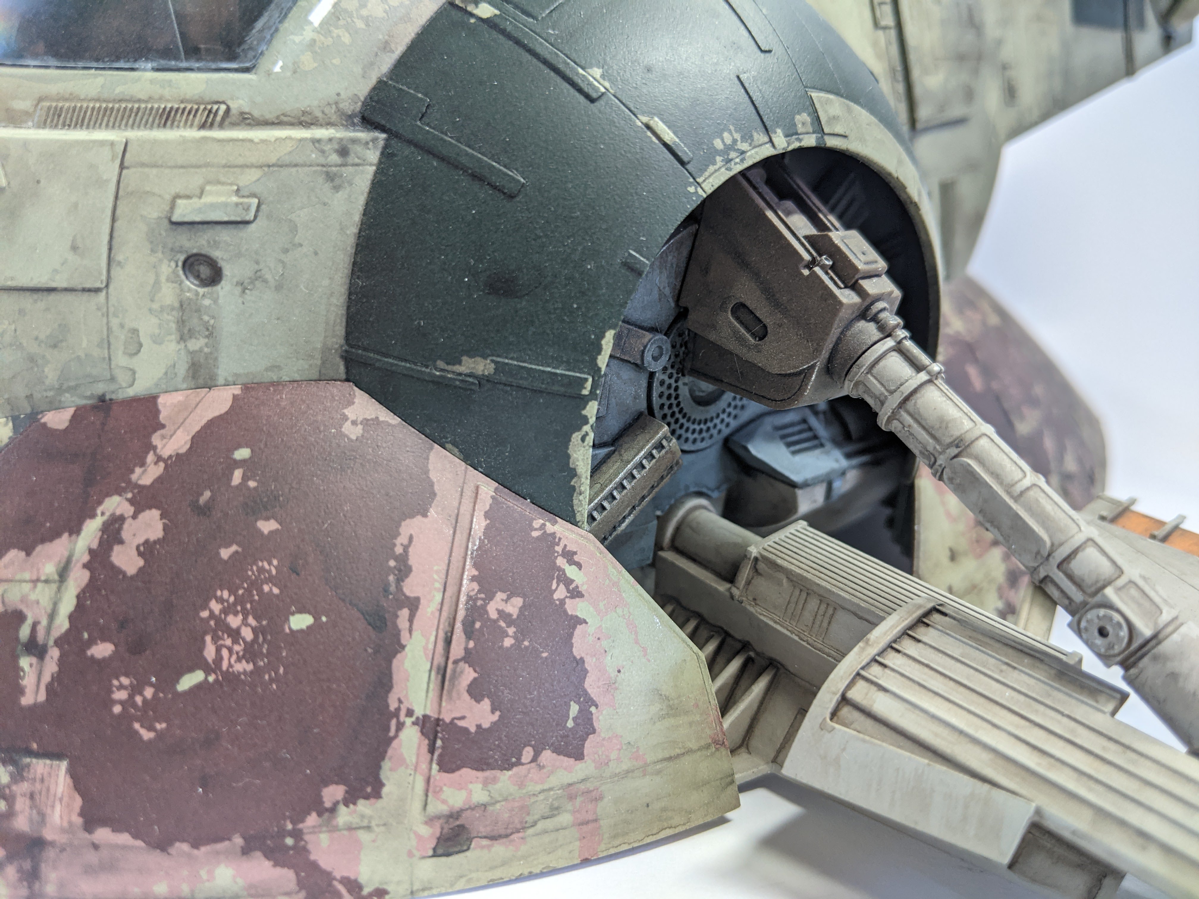 Fine Molds 1/72 Slave 1 build - Left Wing Root - Akwalek RPF
