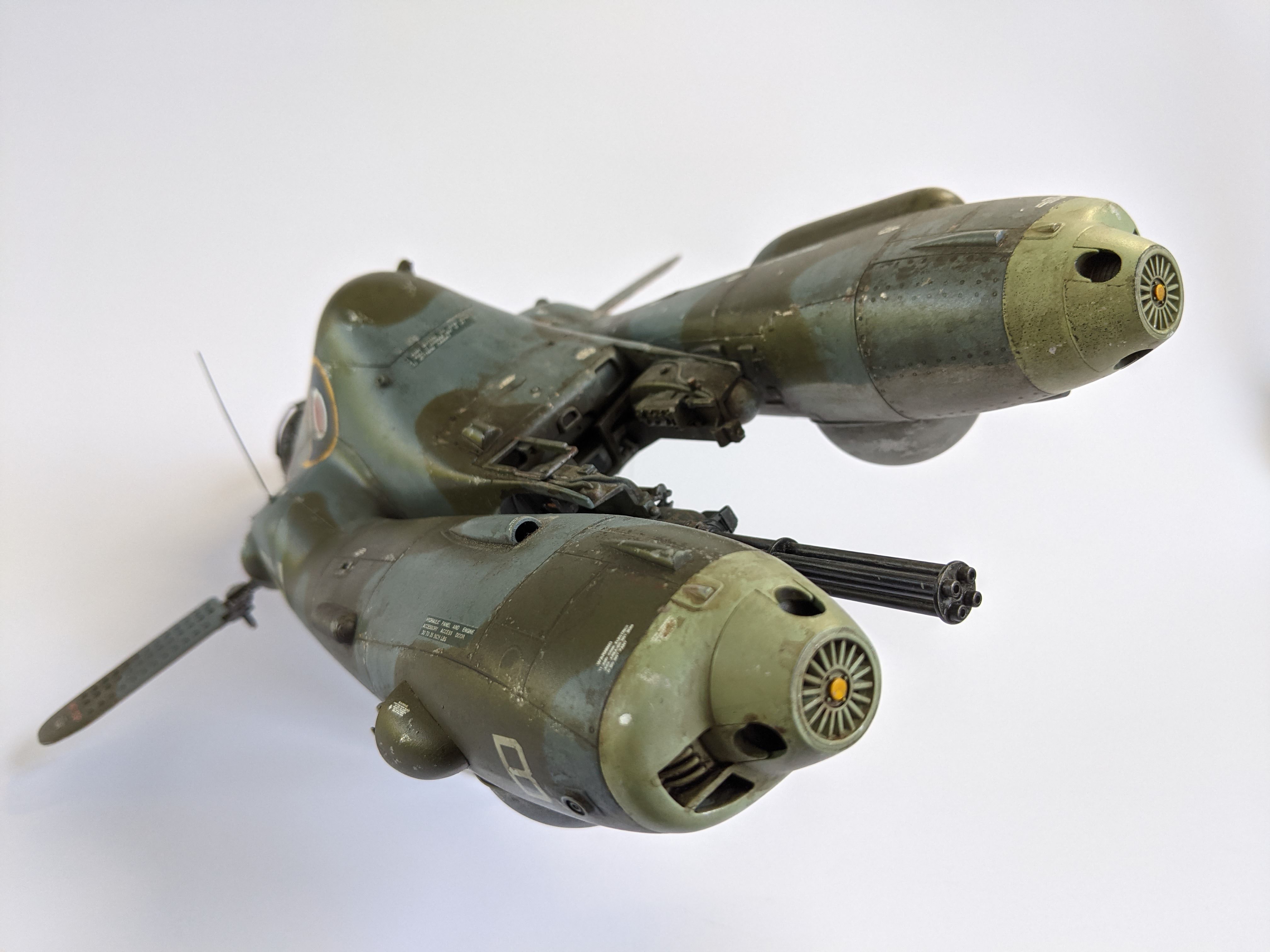 Ma.k Maschinen Krieger Hasegawa 1/20 Falke Pkf.85 Antigravity Armoured Raider build RAF Scheme - Akwalek RPF