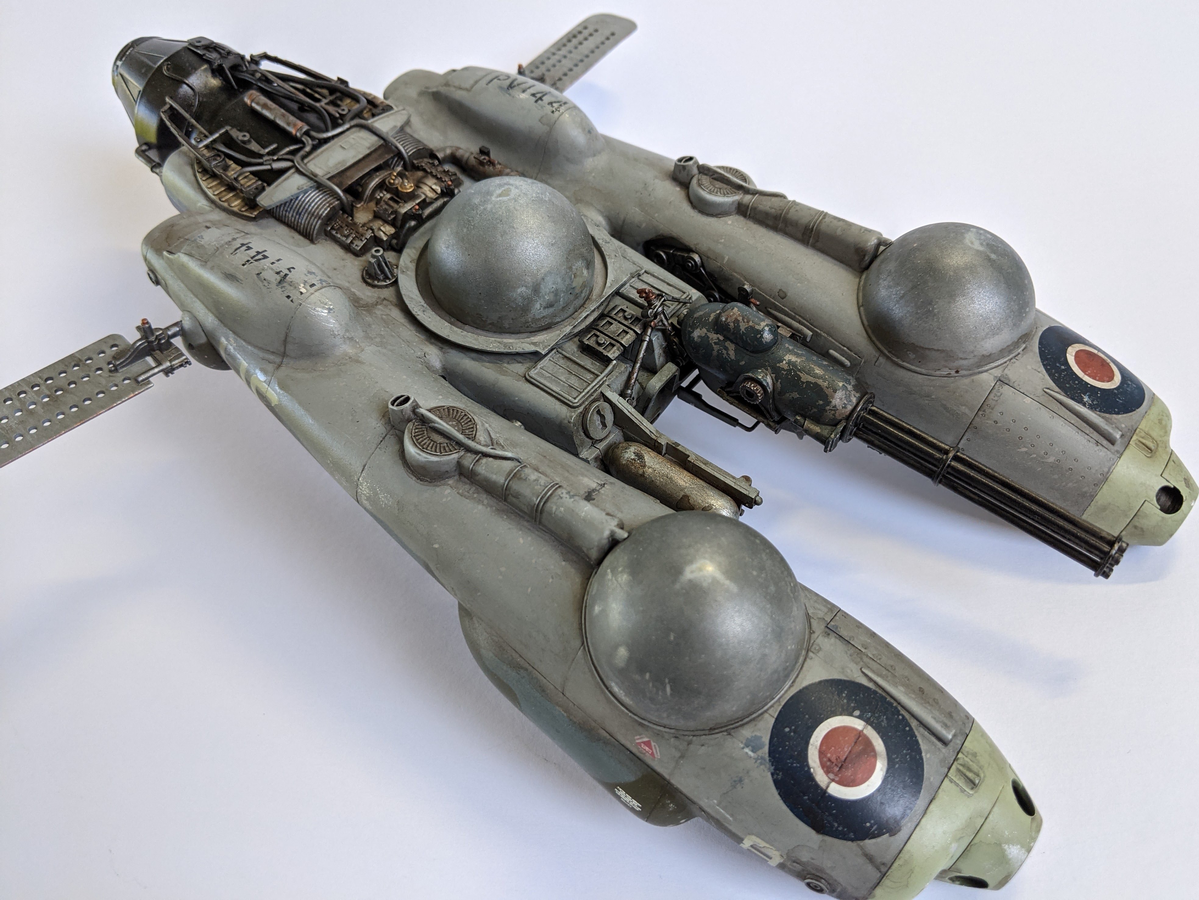 Ma.k Maschinen Krieger Hasegawa 1/20 Falke Pkf.85 Antigravity Armoured Raider build RAF Scheme - Akwalek RPF