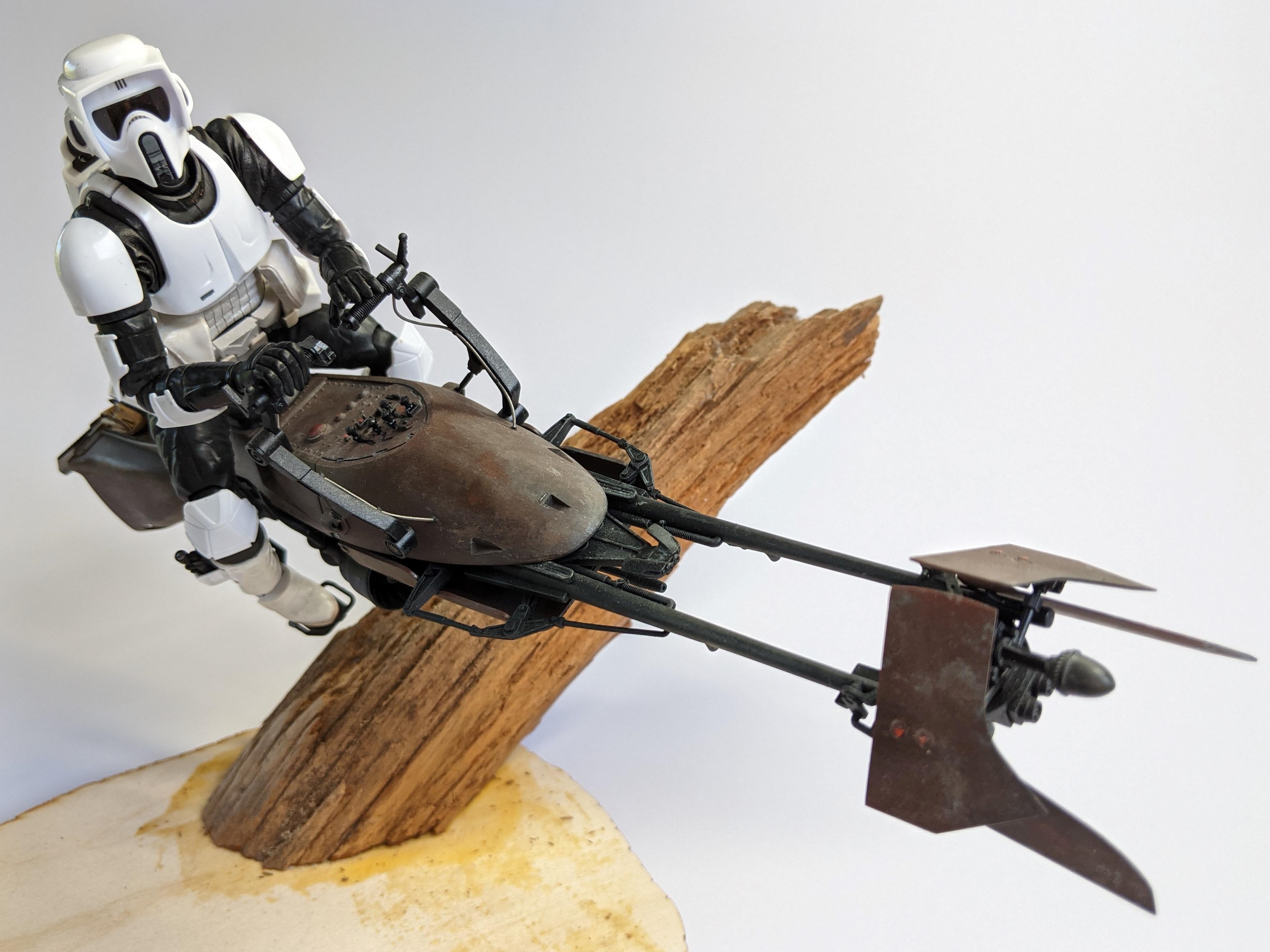 Bandai 1/12 Speeder Bike and Scout Trooper build - Front Right - Akwalek RPF