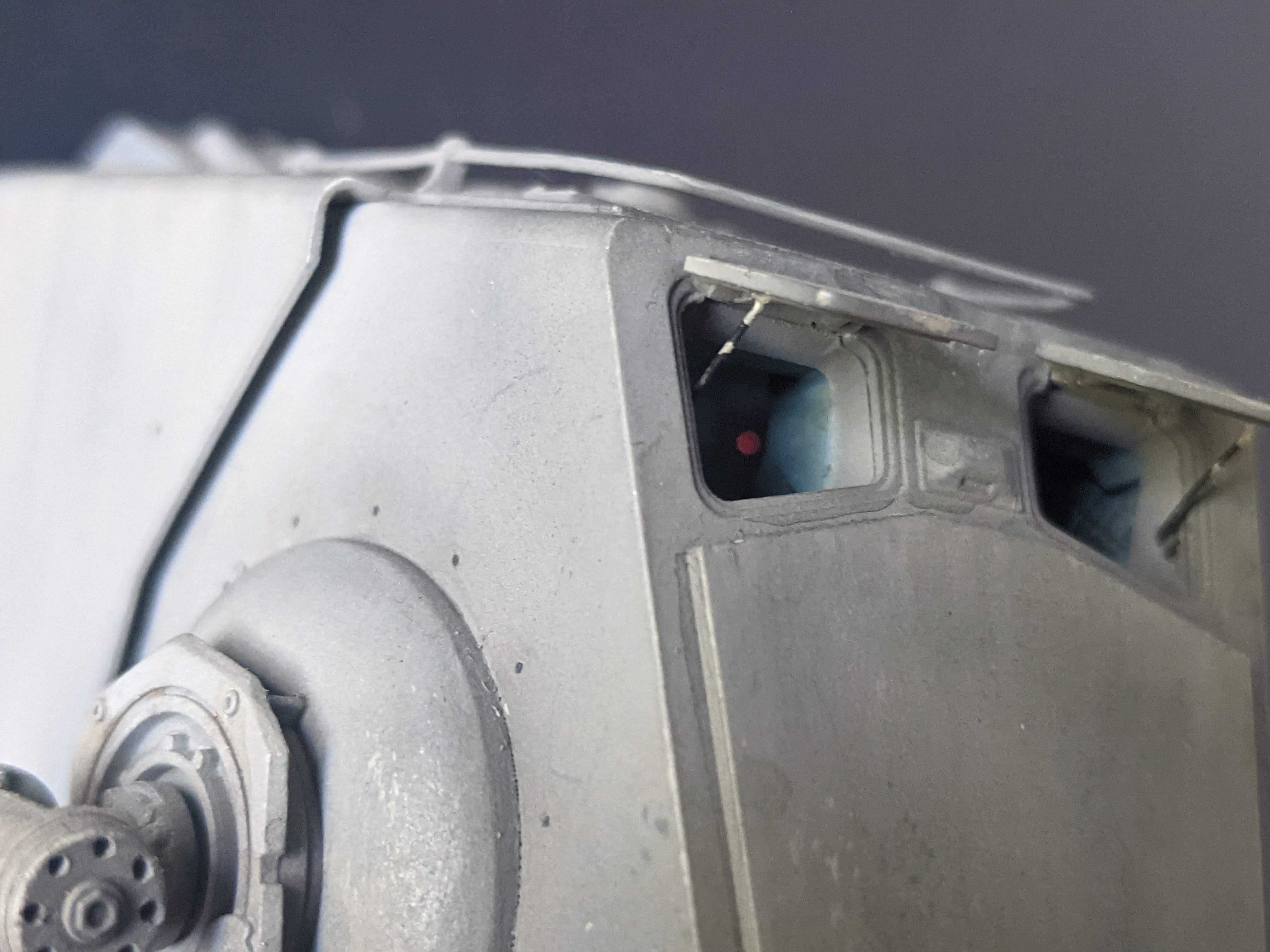 Bandai 1/48 Scout Walker build - Cockpit Lighting Close up - Akwalek RPF