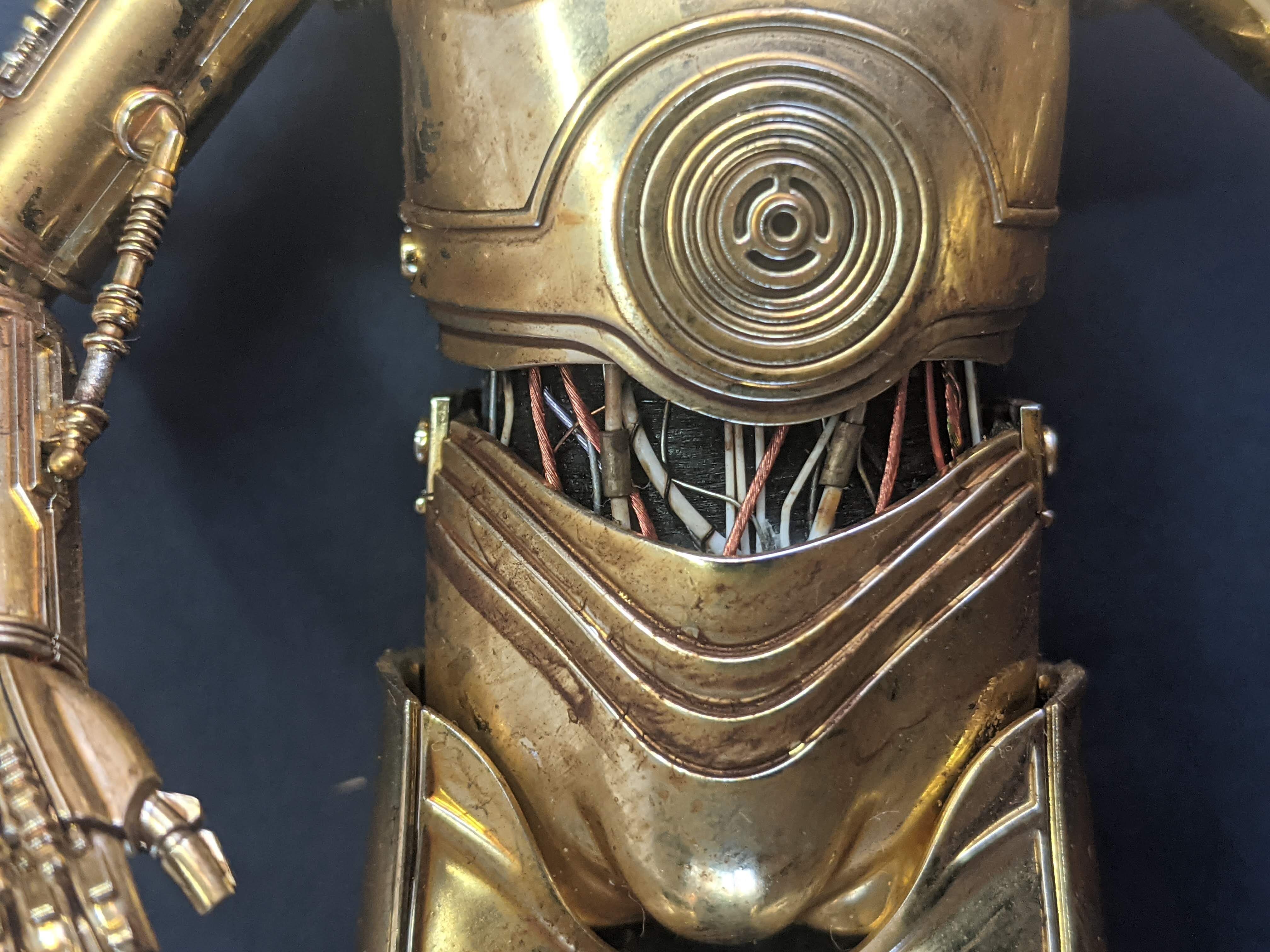 Bandai 1/12 C-3PO build - Torso Wires Upgrade Front - Akwalek RPF
