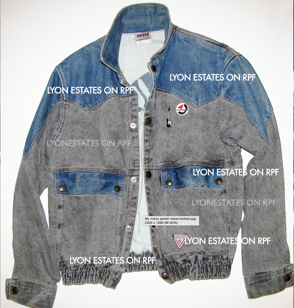 marty mcfly guess denim jacket