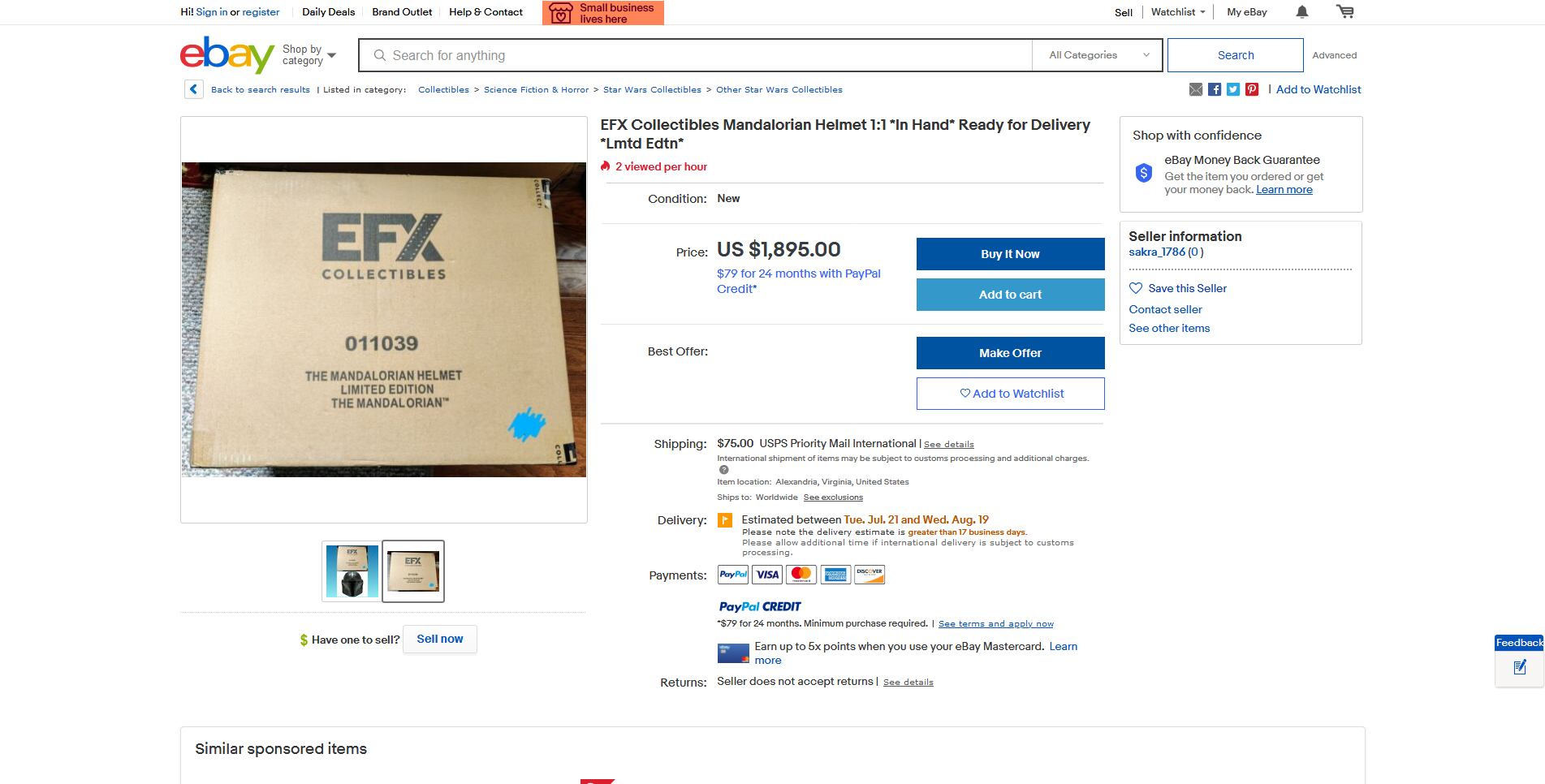Screenshot_2020-06-24 EFX Collectibles Mandalorian Helmet 1 1 In Hand Ready for Delivery Lmtd ...png