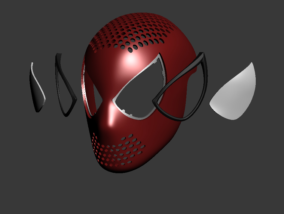 SUPERBE Amazing Spider-Man 2 Mask 3D Impression numérique rouge capuche SPIDERMAN Props 